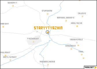 map of Staryy Tyazhin