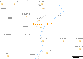 map of Staryy Untem