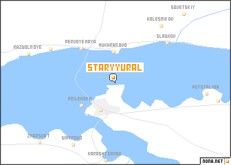 map of Staryy Ural