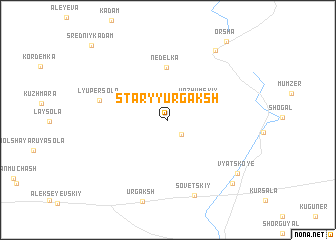 map of Staryy Urgaksh