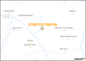 map of Staryy Utyamysh