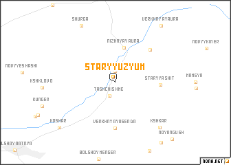 map of Staryy Uzyum