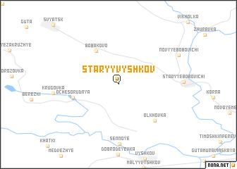 map of Staryy Vyshkov