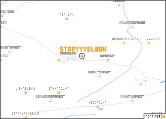 map of Staryy Yelbak