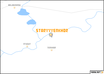 map of Staryy Yenkhor