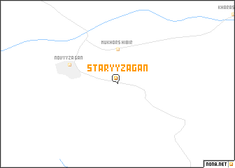 map of Staryy Zagan