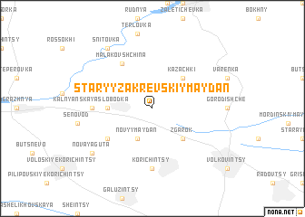 map of Staryy Zakrevskiy Maydan