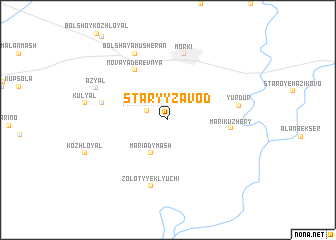 map of Staryy Zavod