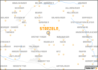 map of Starzeln