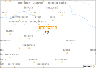 map of Starzyna