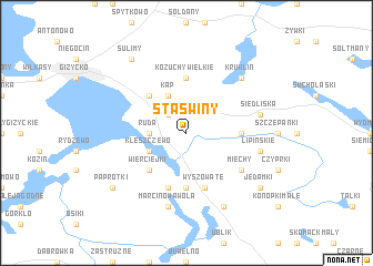 map of Staświny