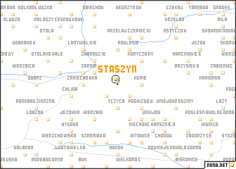 map of Staszyn