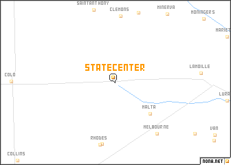 map of State Center