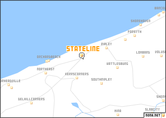 map of State Line