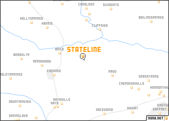 map of State Line
