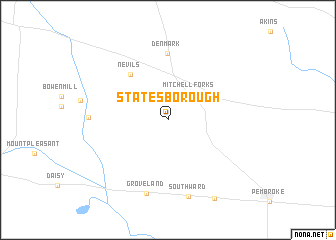 map of Statesborough