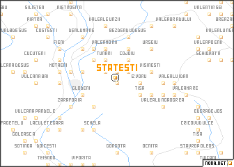 map of Stăteşti