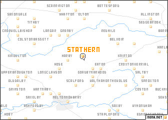 map of Stathern