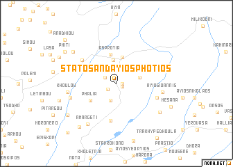 map of Statos and Ayios Photios