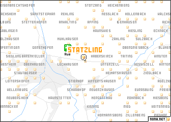 map of Stätzling