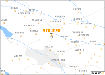 map of Stăuceni