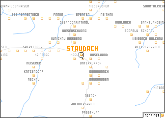 map of Staudach