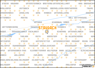 map of Staudach