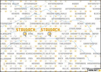 map of Staudach