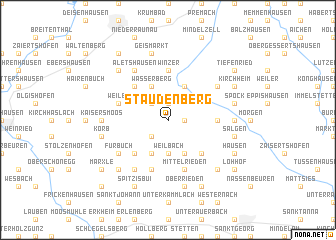 map of Staudenberg