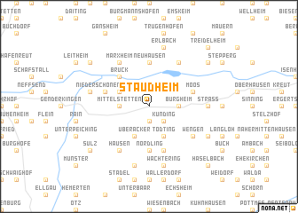 map of Staudheim