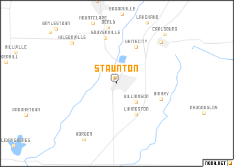 map of Staunton