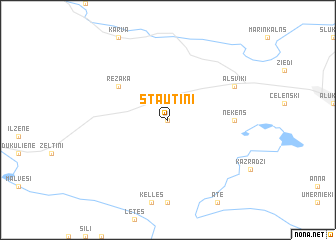 map of Stautiņi