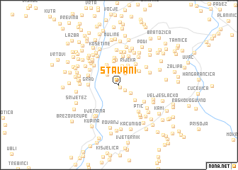 map of Štavani