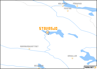 map of Stavasjö
