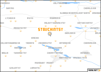 map of Stavchintsy