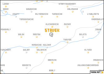 map of Stavek