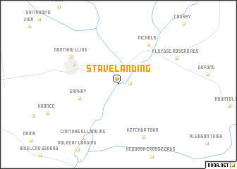 map of Stave Landing