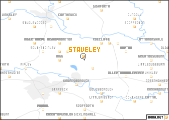 map of Staveley