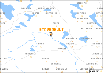 map of Staverhult