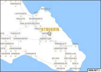 map of Stáveris