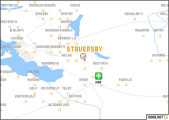 map of Staversby