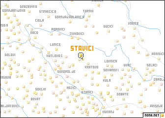 map of Stavići