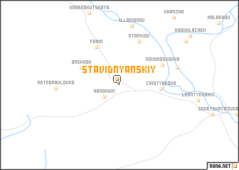 map of Stavidnyanskiy