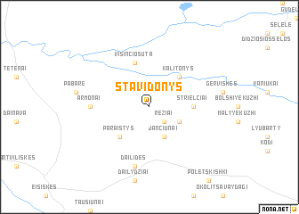 map of Stavidonys