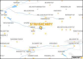 map of Stavishchany