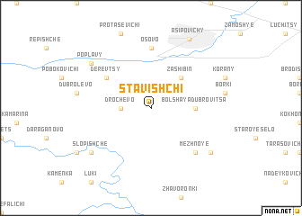 map of Stavishchi