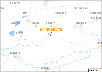 map of Staviskoye