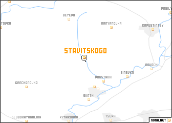 map of Stavitskogo