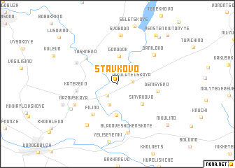 map of Stavkovo