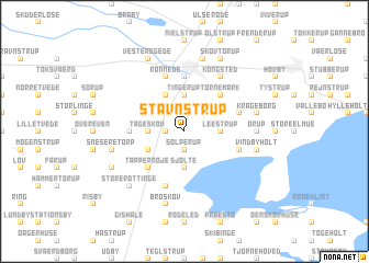 map of Stavnstrup